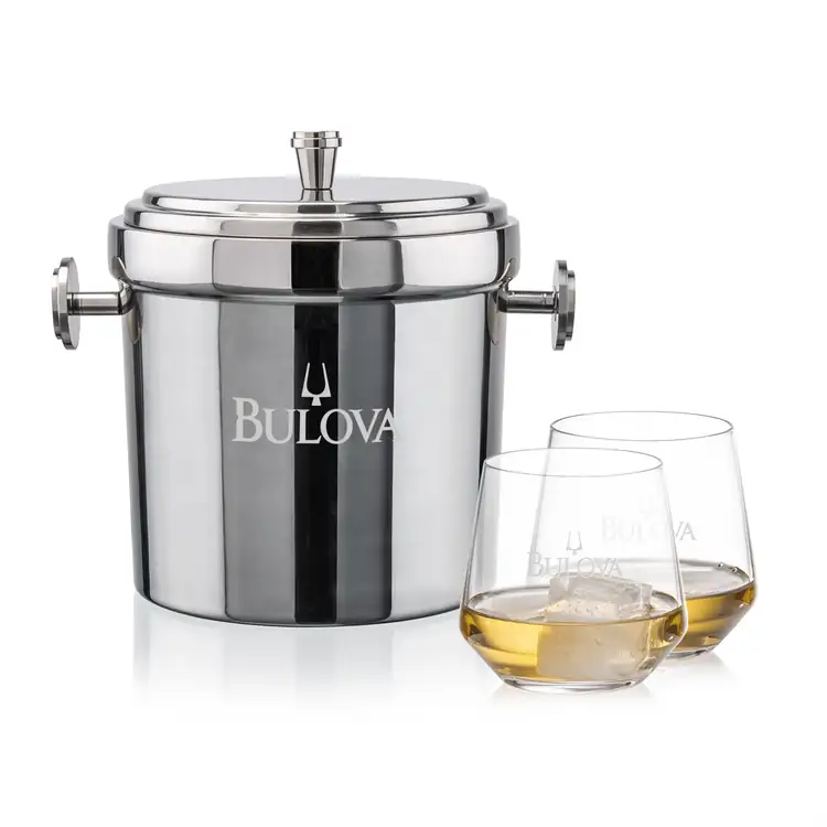 Milano Ice Bucket and 2 Tucson Glasses Set