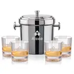Ensemble seau à glace Milano et 4 verres Blackwell