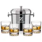 Ensemble seau à glace Milano et 4 verres Heathfield