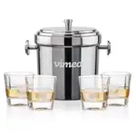 Ensemble seau à glace Milano et 4 verres Kansas