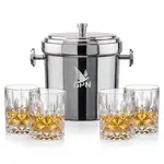 Ensemble seau à glace Milano et 4 verres RIEDEL Spey