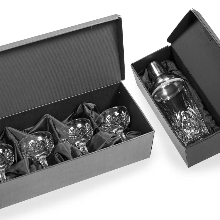 Brinkley Shaker and 2 Brinkley Cocktail Glass Set #3