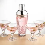Ensemble shaker Brinkley et 4 verres à cocktails Brinkley