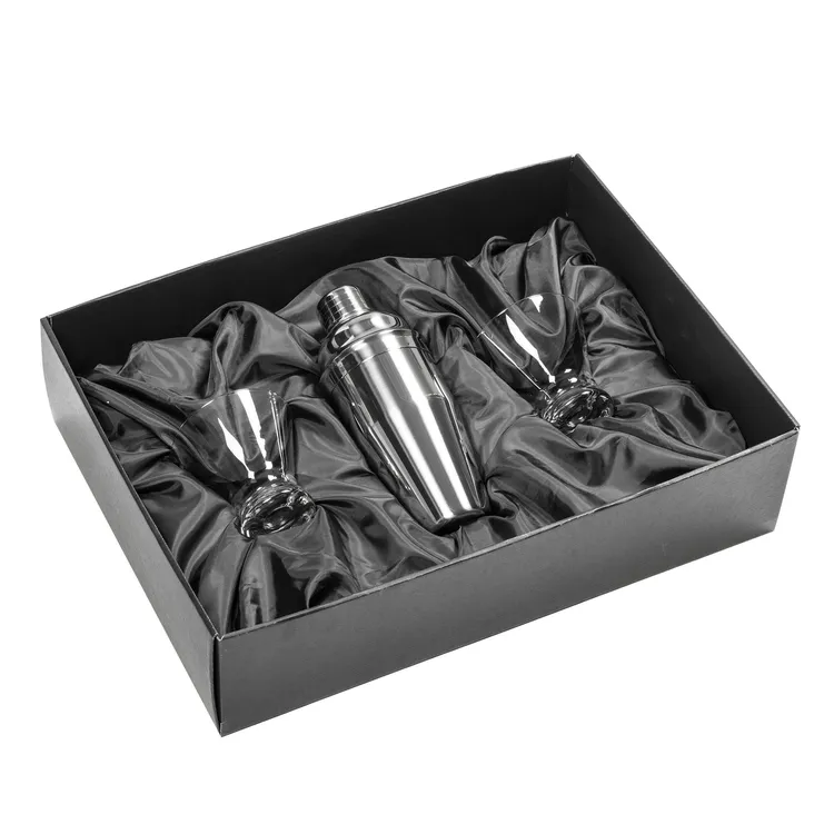 Catania Shaker and 2 Brisbane Cocktail Glass Set #2