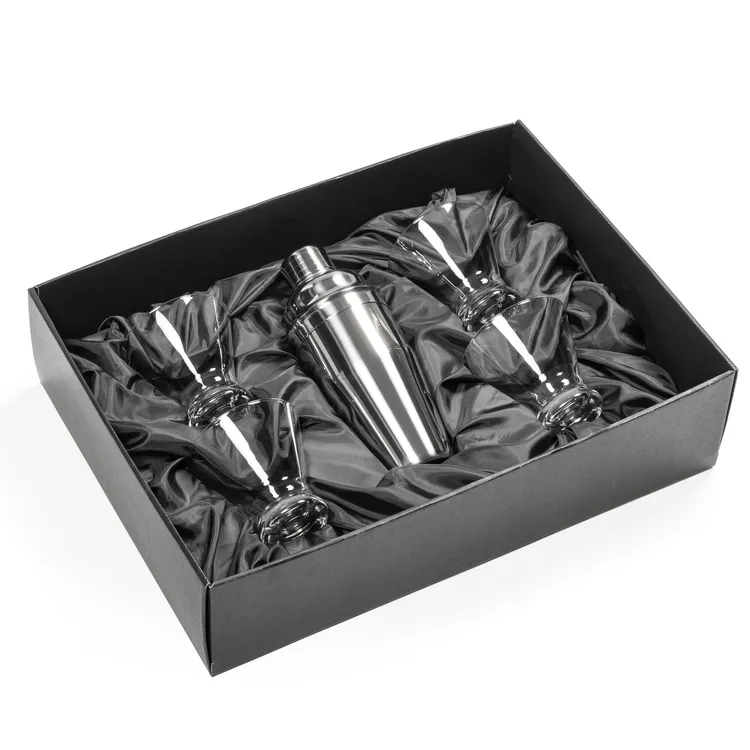 Catania Shaker and 4 Rideau Cocktail Glass Set #3