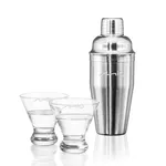 Ensemble shaker Connoisseur et 2 verres à cocktails Brisbane