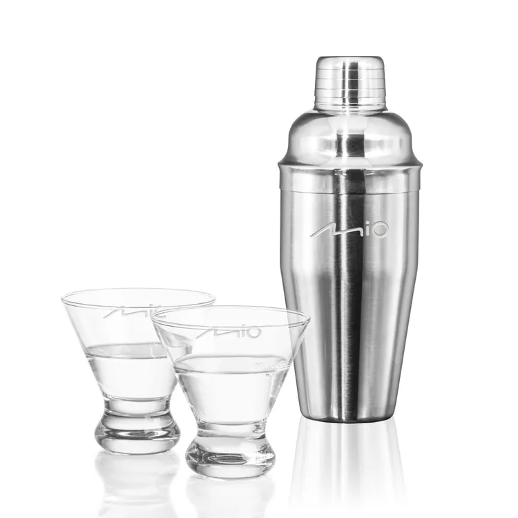 Connoisseur Shaker and 2 Brisbane Cocktail Glass Set