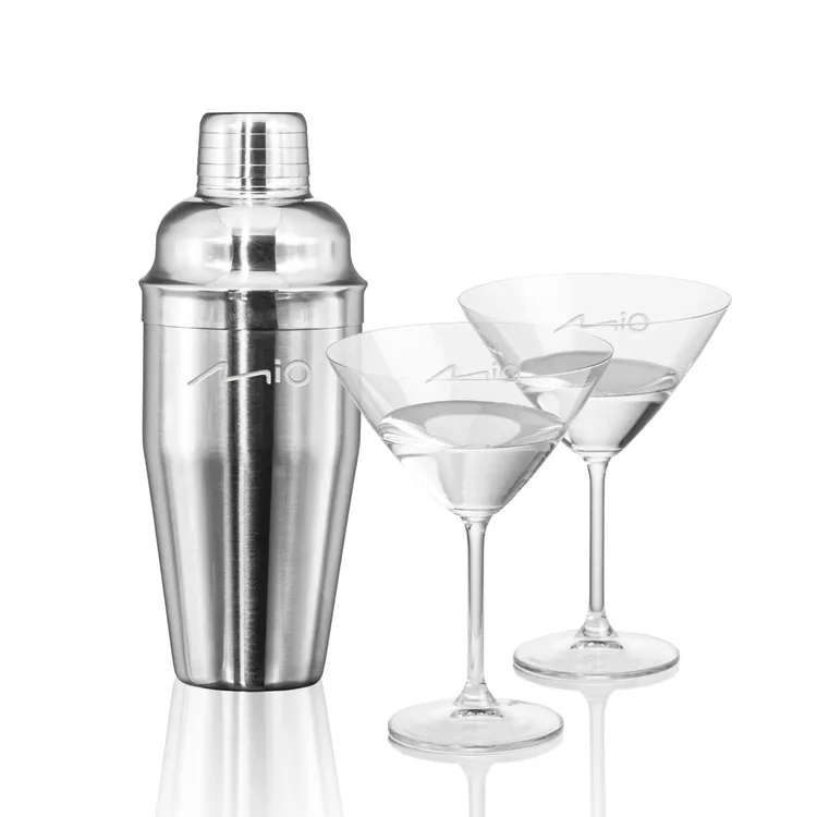 Ensemble shaker Connoisseur et 2 verres à cocktails Coleford