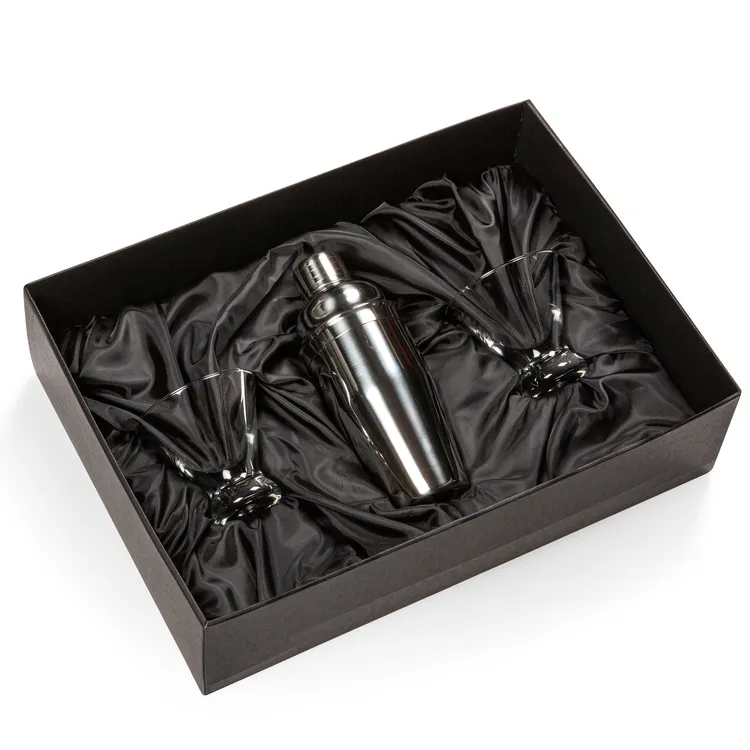 Connoisseur Shaker and 2 Rideau Cocktail Glass Set #2