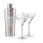 Ensemble shaker Genoa et 2 verres à cocktails Connoisseur