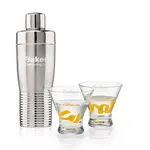 Ensemble shaker Genoa et 2 verres à cocktails Rideau
