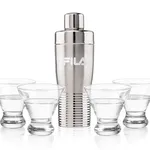 Ensemble shaker Genoa et 4 verres à cocktails Brisbane