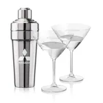 Ensemble shaker Milano et 2 verres à cocktails Coleford