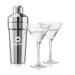 Ensemble shaker Milano et 2 verres à cocktails Connoisseur