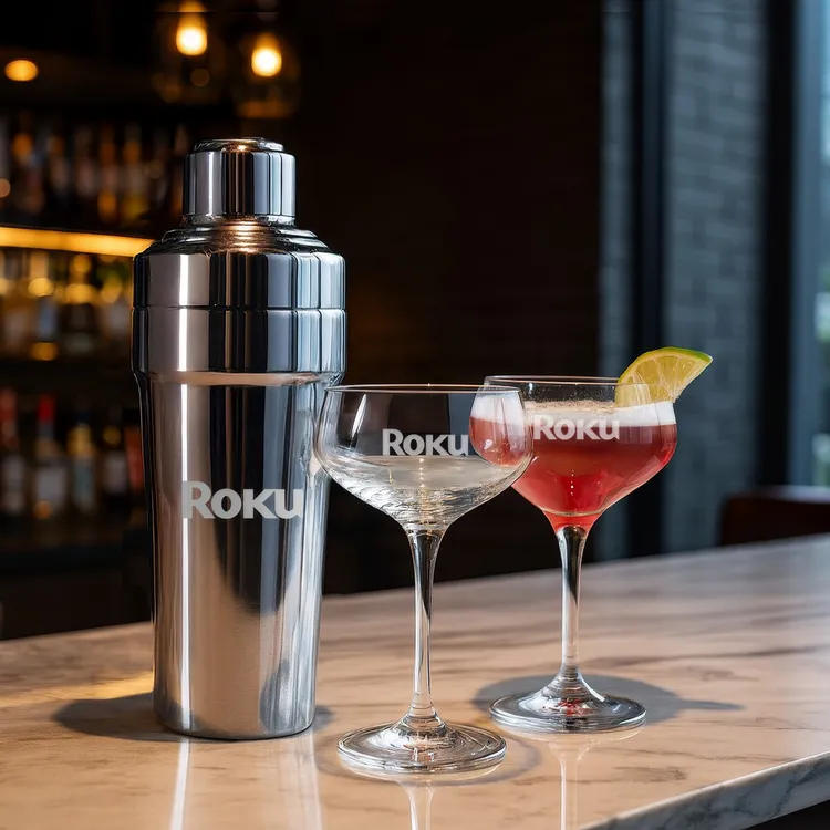 Milano Shaker and 2 Mixology Cocktail Glass Set #4