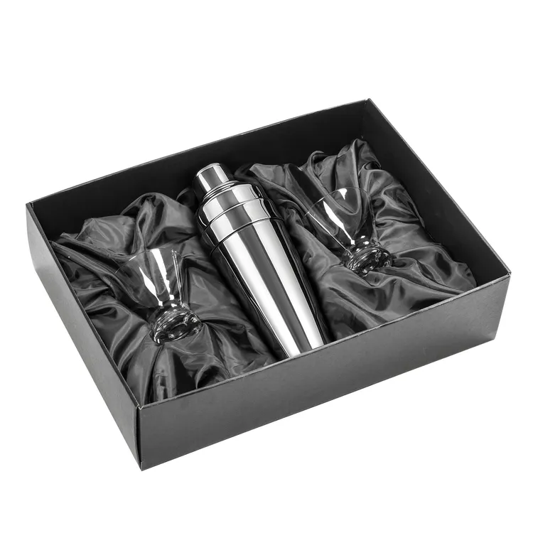 Milano Shaker and 4 Brisbane Cocktail Glass Set #2