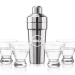 Ensemble shaker Milano et 4 verres à cocktails Brisbane