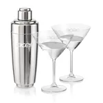 Ensemble shaker Pescara et 2 verres à cocktails Coleford