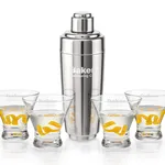 Ensemble shaker Pescara et 4 verres à cocktails Rideau