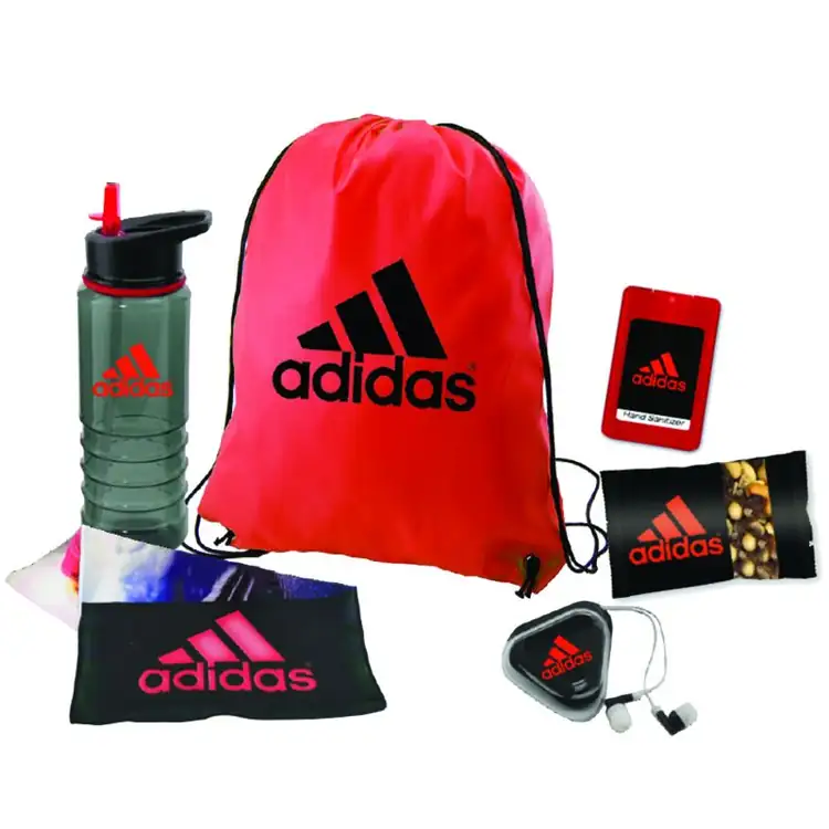 Workout Kit with Drawstring Bag Bottle Accessories and Trail Mix #12