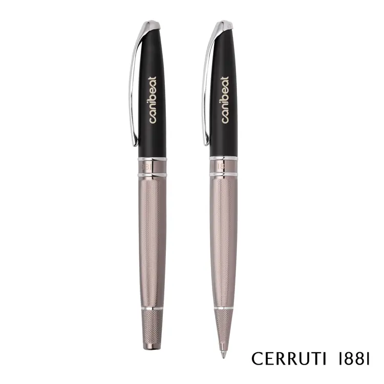 Ensemble stylo à bille et stylo roller Cerruti 1881 Abbey