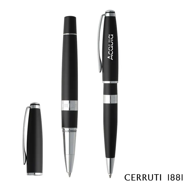 Ensemble stylo à bille et stylo roller Cerruti 1881 Bicolore #2