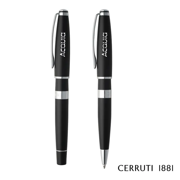 Ensemble stylo à bille et stylo roller Cerruti 1881 Bicolore