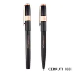 Ensemble stylo à bille et stylo roller Cerruti 1881 Block Brushed