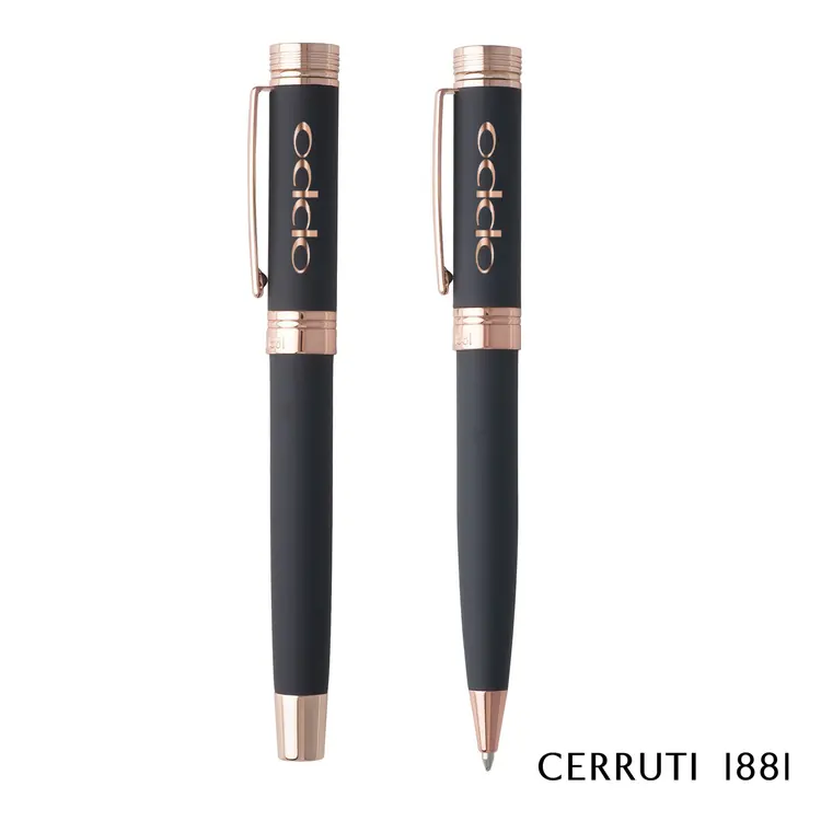 Ensemble stylo à bille et stylo roller Cerruti 1881 Zoom