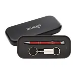 Clicker Pen and Key Ring Gift Set