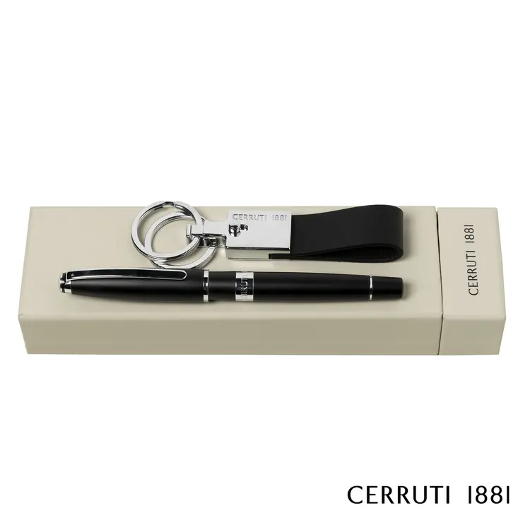 Cerruti 1881 Bicolore Rollerball Pen and Zoom Key Ring Set #3