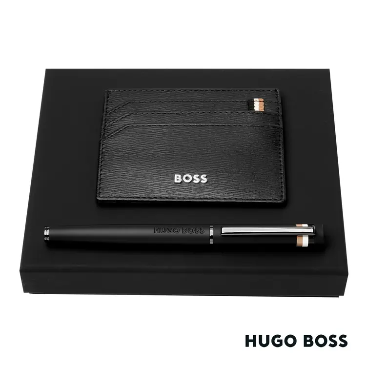 Hugo Boss Loop Rollerball Pen and Iconic Card Holder Set #2