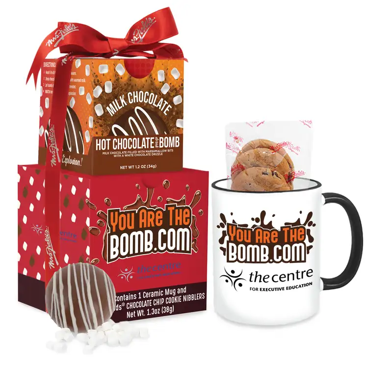 Mrs. Fields Cookies, Hot Chocolate Bomb and Mug Gift Set 11 oz