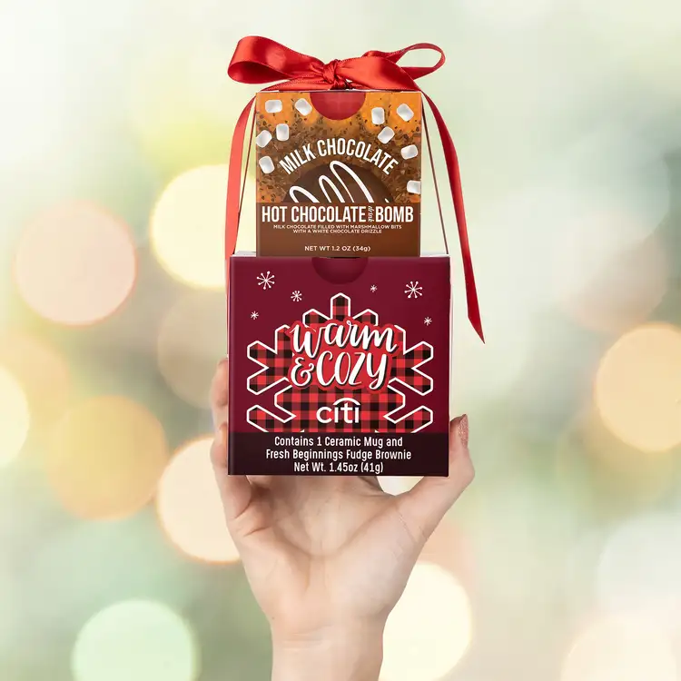 Fresh Beginnings Mug, Brownie, Hot Chocolate Bomb Gift Set #2