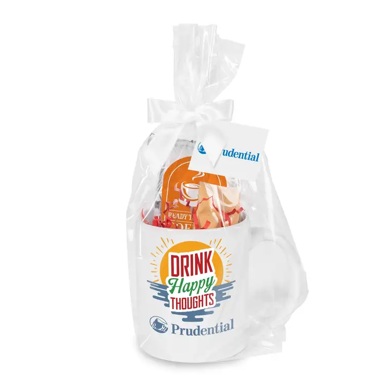 Mug, coffee and biscotti gift bag set #2