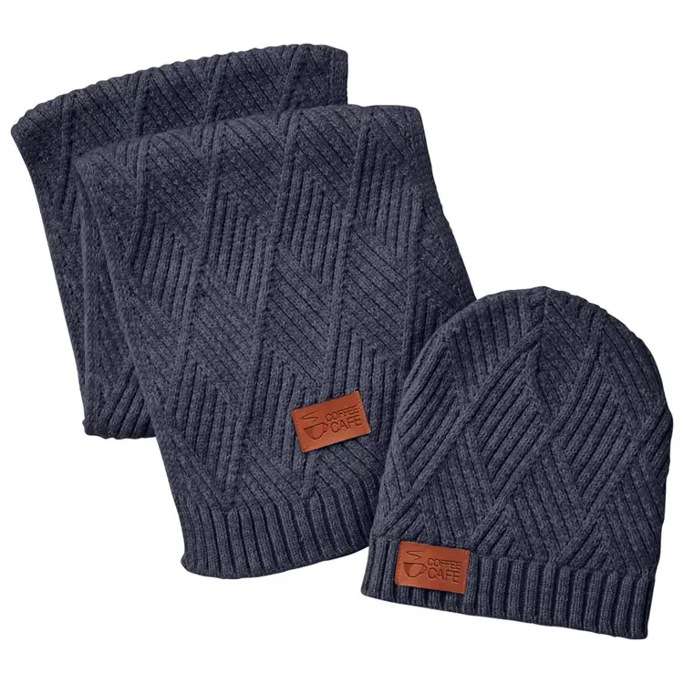 Leeman Trellis Beanie and Scarf Mailer Gift Set #3