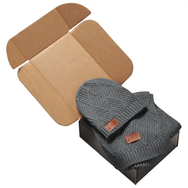 Leeman Trellis Beanie and Scarf Mailer Gift Set #5
