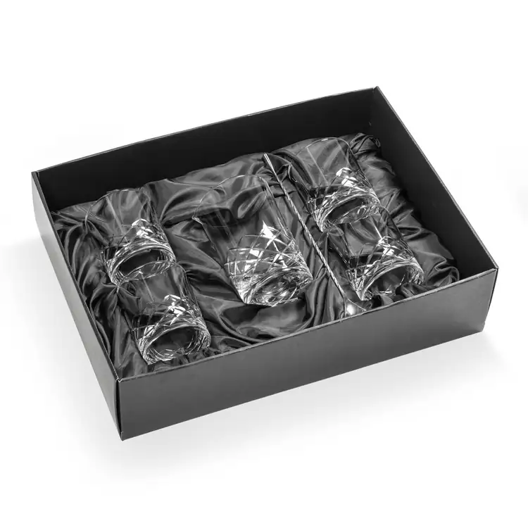Durham 24 oz Mixing Glass and 4 On-the-Rocks Glasses Set #2