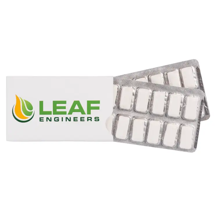 Envelope of 24 Sugar-Free Peppermint Gum Pieces