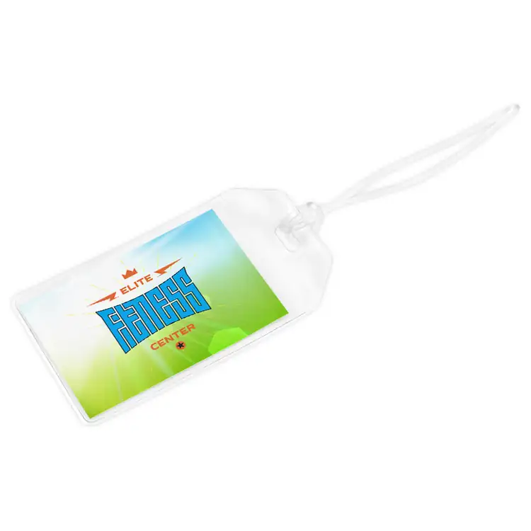 Étiquette à bagage en PVC transparent #2