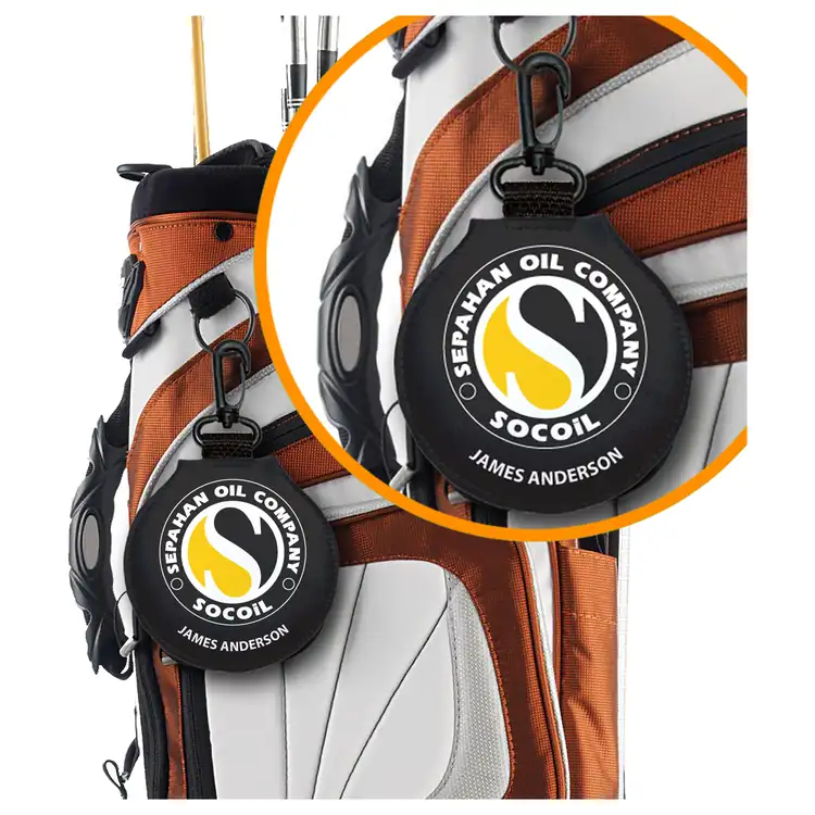 Étiquette de sac de golf en Poly Rubber #5