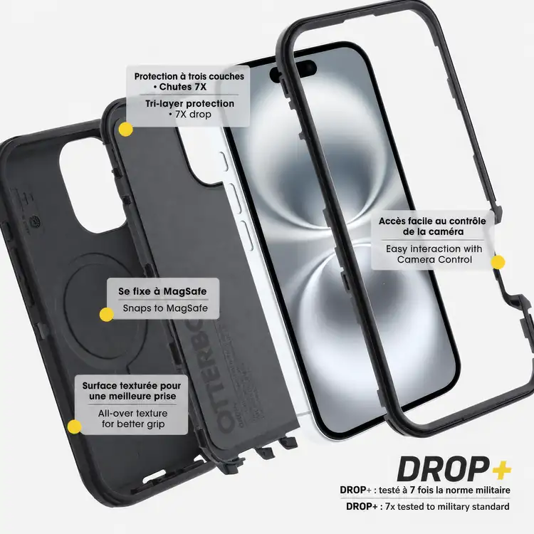 OtterBox Defender Pro Case for iPhone 16 with MagSafe #5