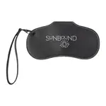 Recycled PU sunglasses case with wrist strap