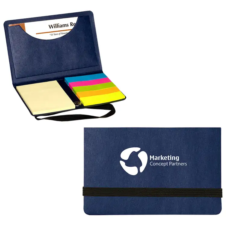 Business Card Holder with Sticky Notes and Flags #5