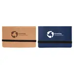 Business Card Holder with Sticky Notes and Flags