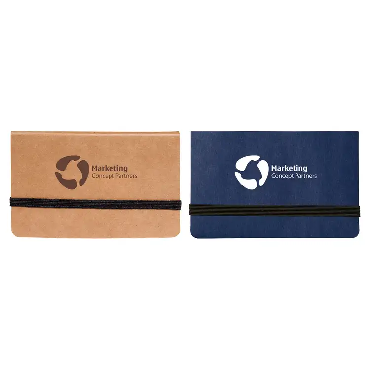 Business Card Holder with Sticky Notes and Flags