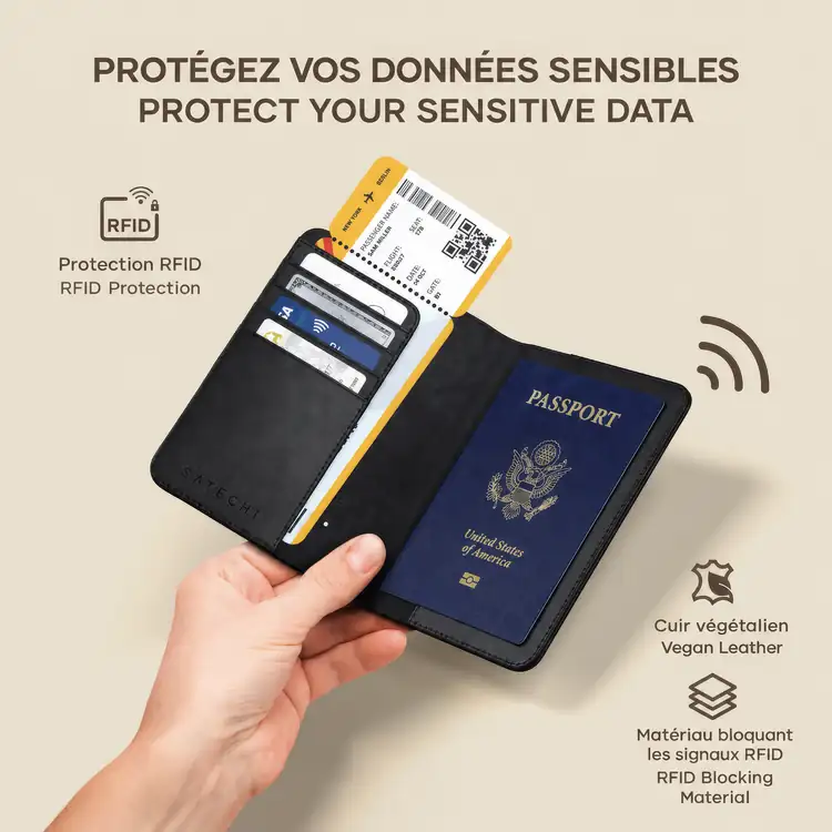 SATECHI FindAll Passport Cover with Tracking #7