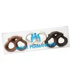 Étui transparent de six bretzels aux trois enrobages