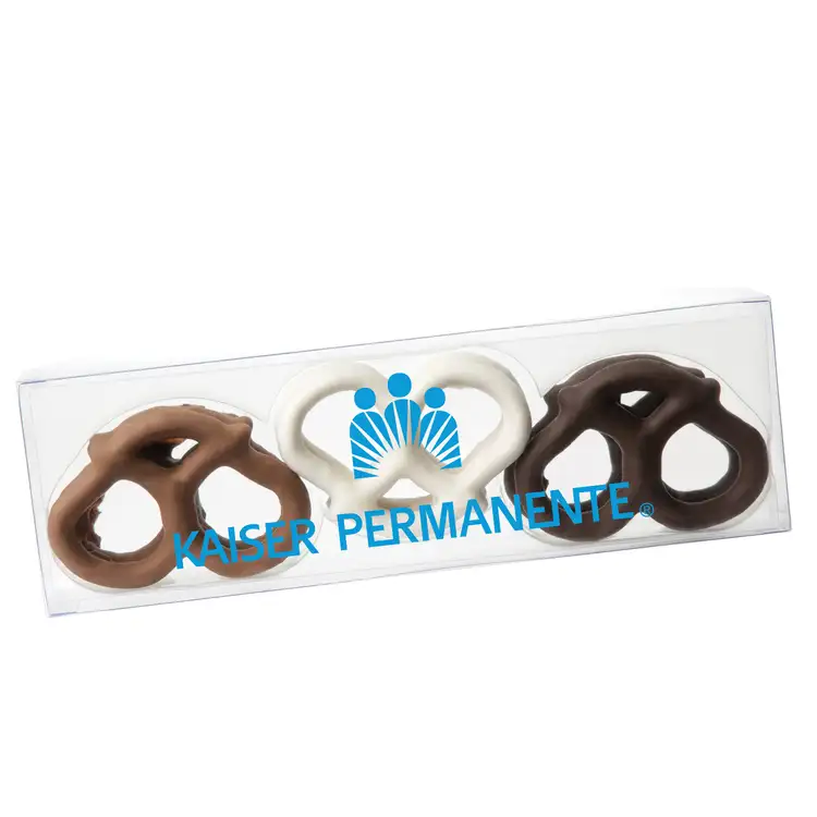 Clear Six Pretzel Assortment Box