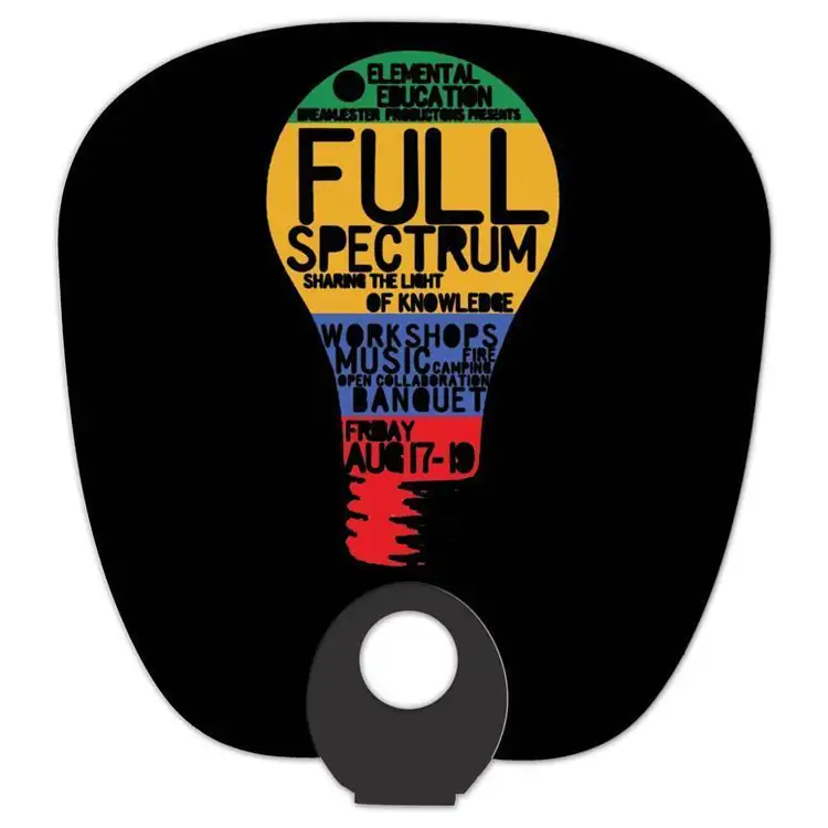 Laminated Cardboard Hand Fan #3